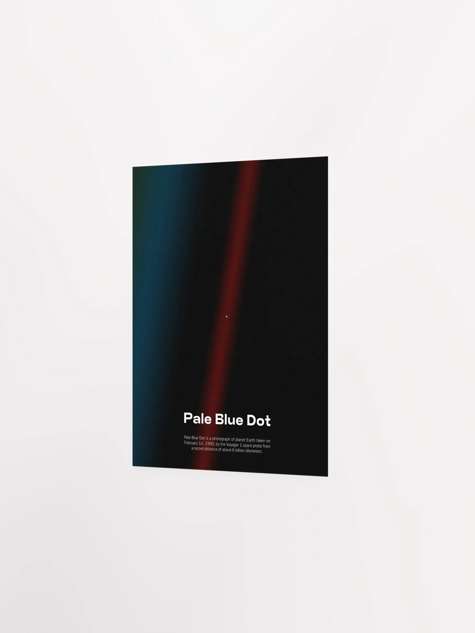 Pale Blue Dot poster, NASA Voyager 1, 1990 with Carl Sagan quote — Space poster product image (9)