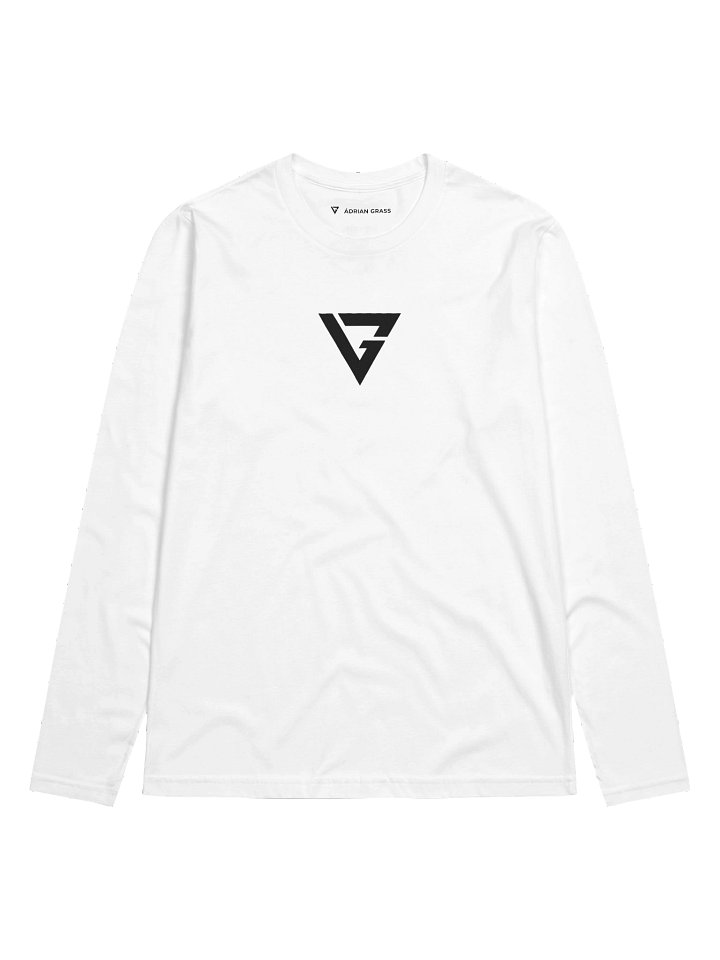 DROP 001 — Core Long Sleeve (White) | ÁDRIAN GRASS product image (1)