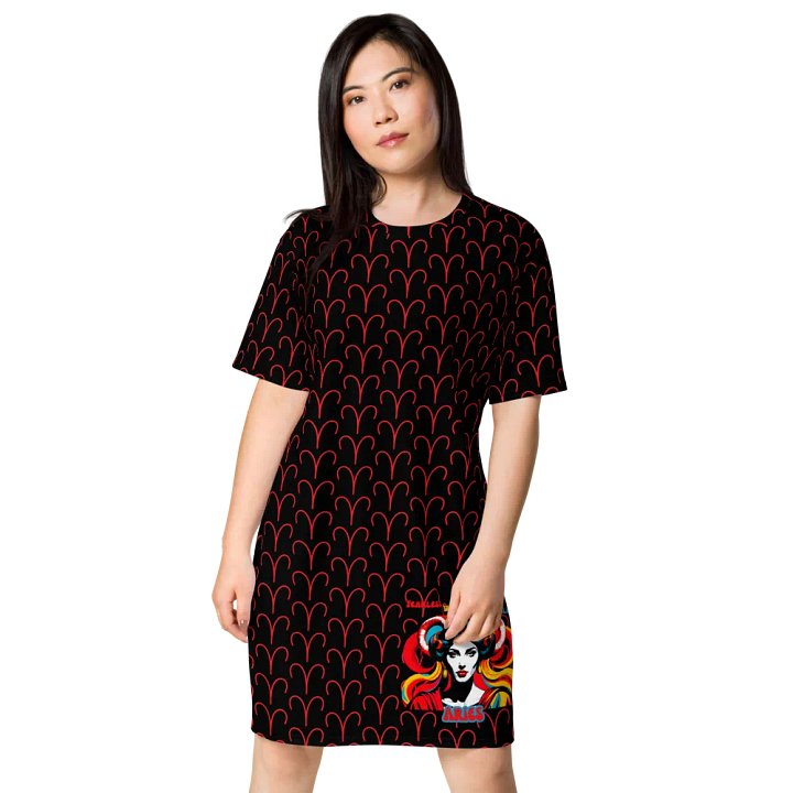 Aries 2025, Fearless, Bold, Unstoppable, Tee Dress product image (1)