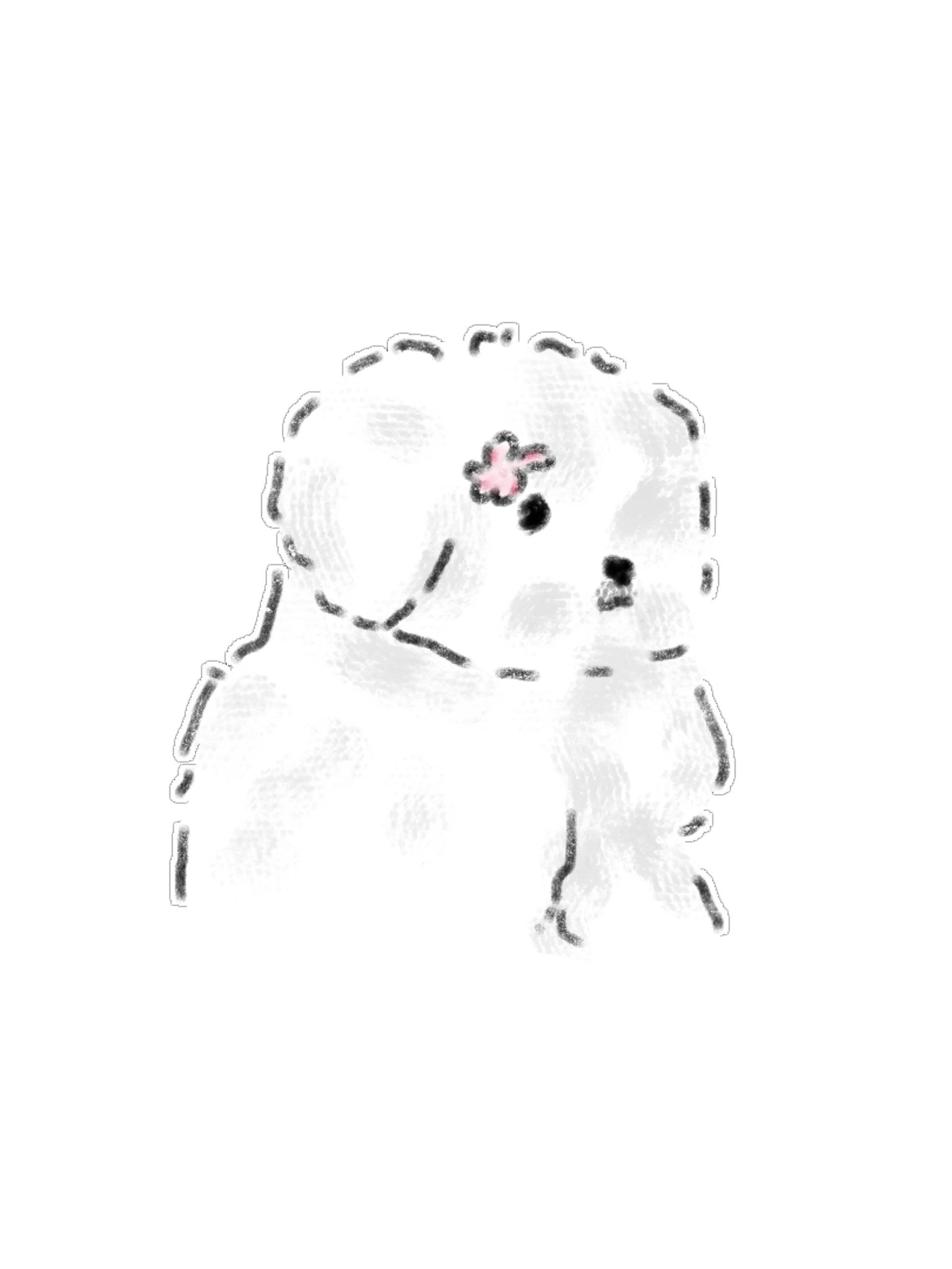 Cool & Stylish White Puppy Digital PNG Graphics Pack (15 Designs) product image (4)