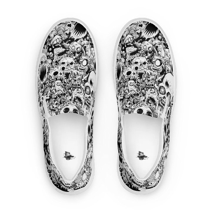 Men's Slip-On Canvas Shoes - Skull Chaos product image (2)