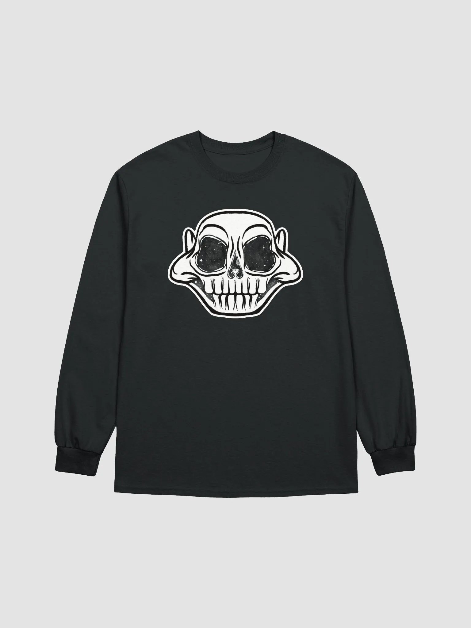 Grinning Skull Graphic Long Sleeve Tee product image (1)