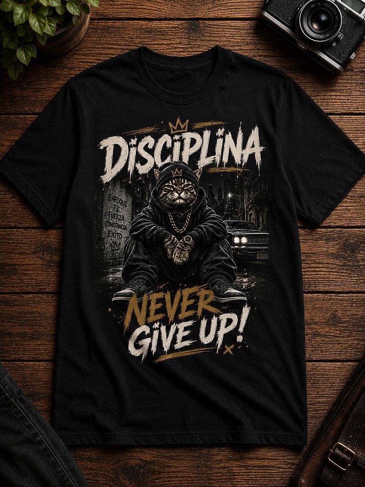 Disciplina - Never Give Up! T-Shirt - Camiseta Urbana Premium product image (1)
