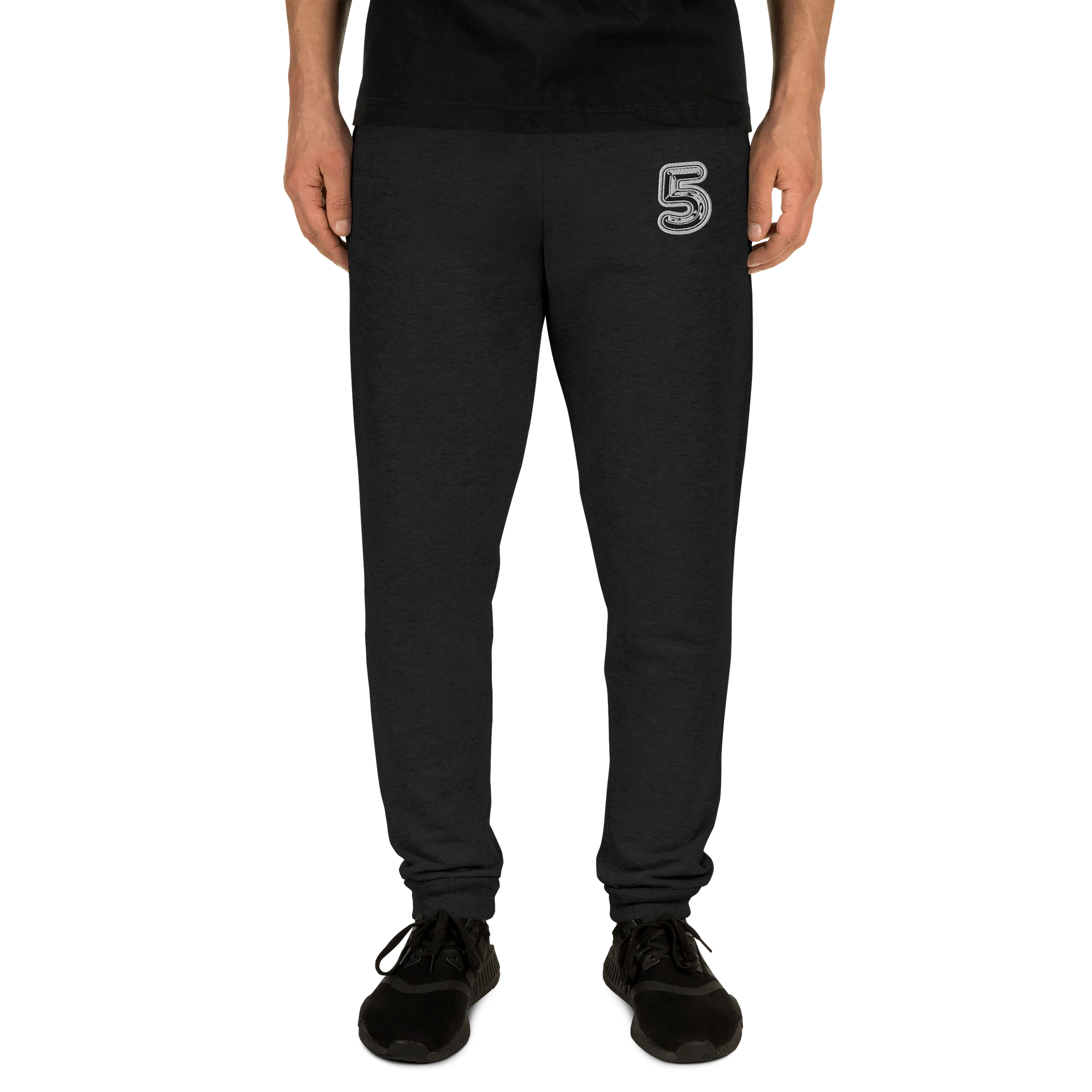 Black Balloon 5 Embroidered Joggers (Unisex) product image (3)