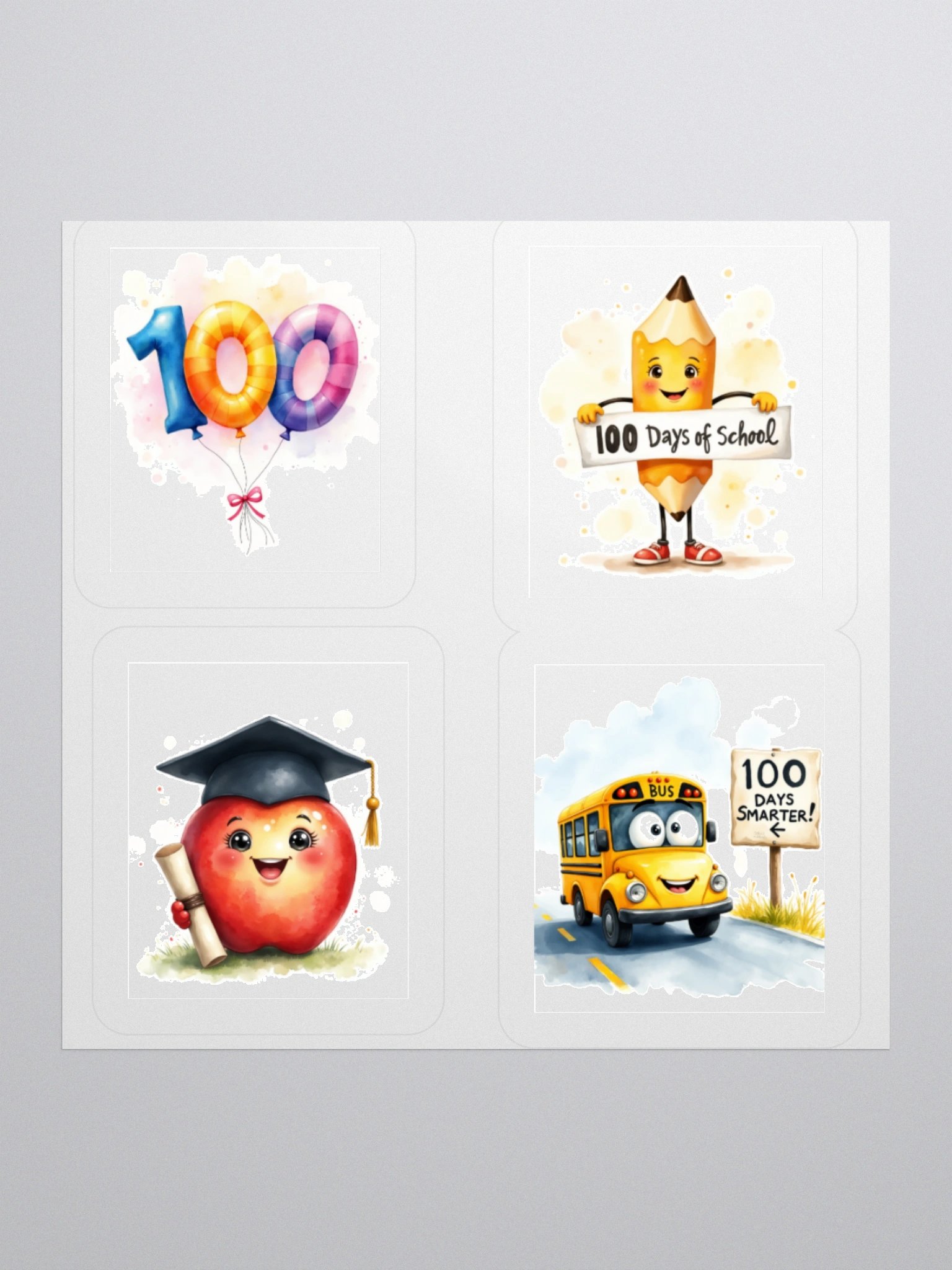 100 Days of School Celebration Sticker Pack product image (2)