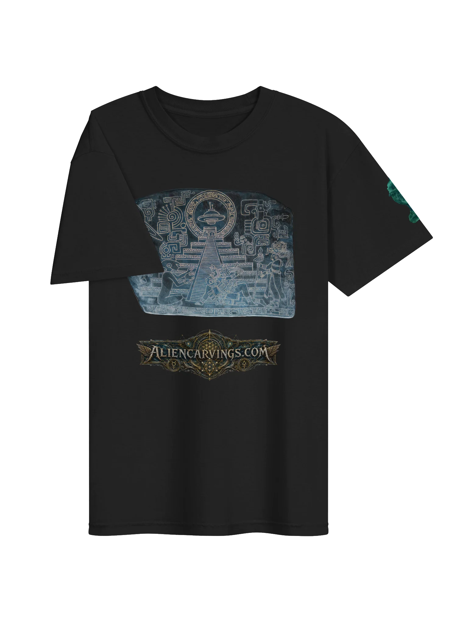 Aliencarvings.com Obsidian Story Tablet T-Shirt product image (3)