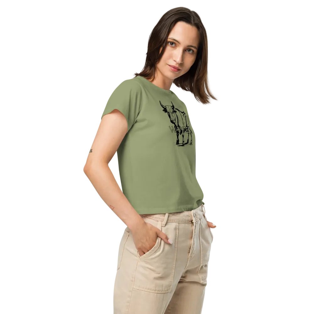 Bull Wanted Cubist flowy high wasted T-shirt product image (12)