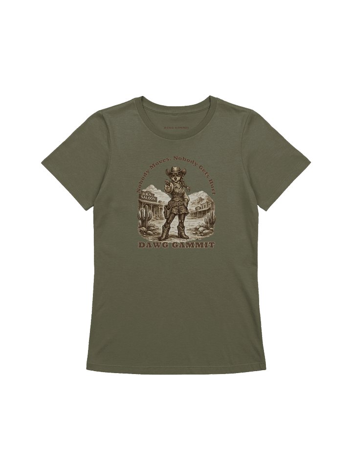 DAWG GAMMIT™ Nobody Move Doberman Women's Relaxed T-Shirt product image (1)