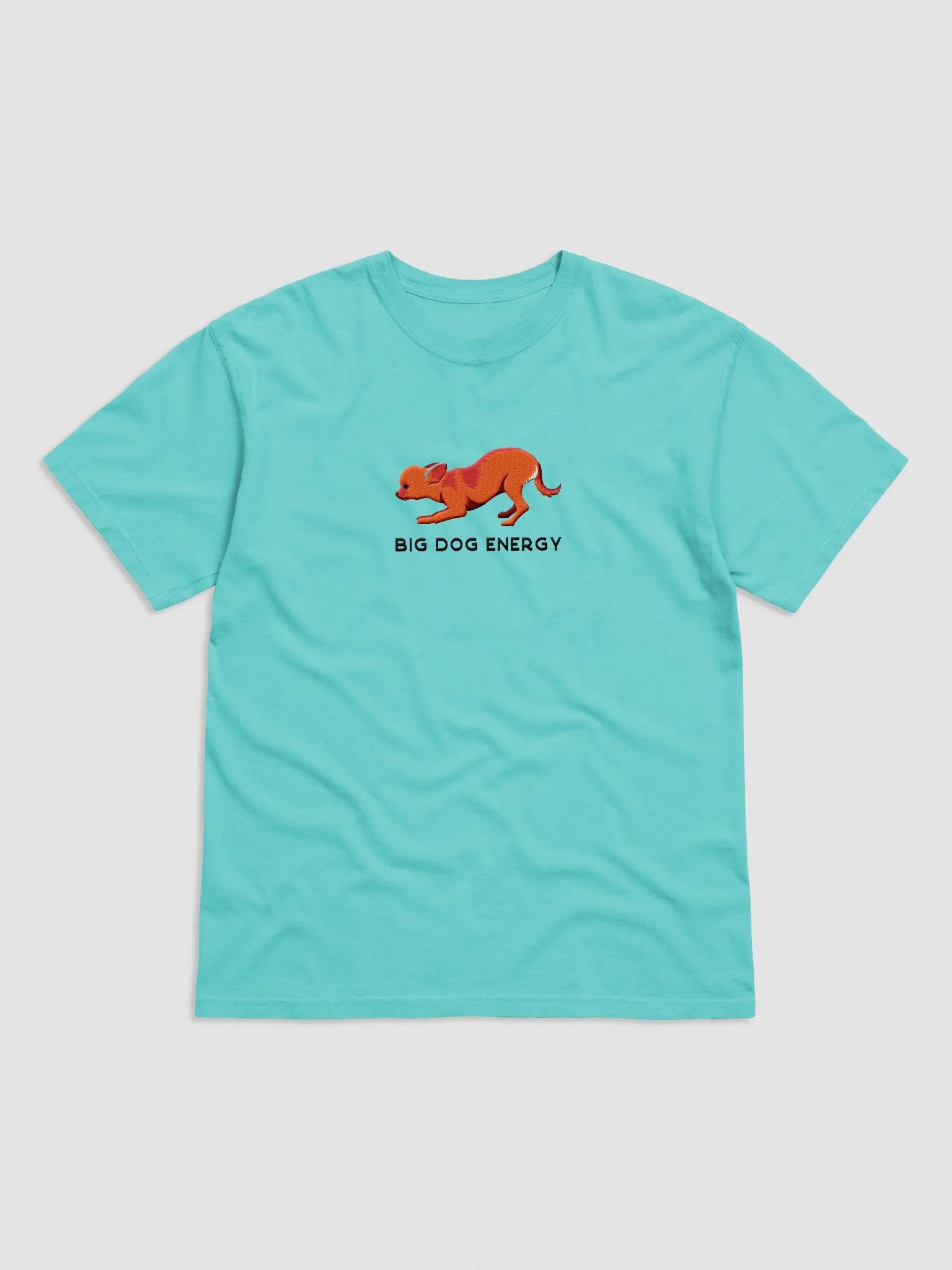 Big Dog Energy T-Shirt(Embroidered) of a Chihuahua(Red) product image (4)