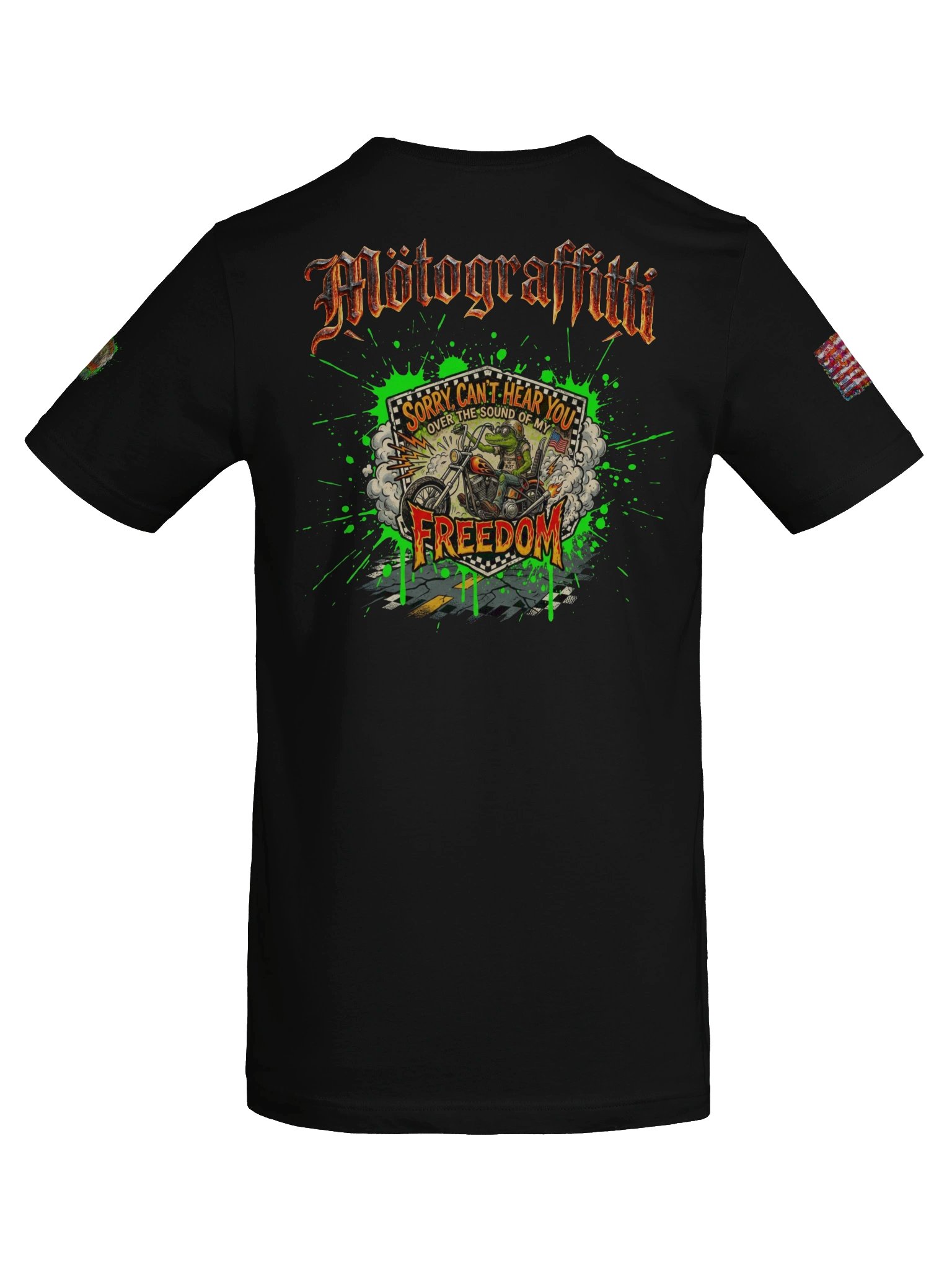 MötoGraffitti "Can't Hear You Over My Freedom" T-Shirt product image (6)