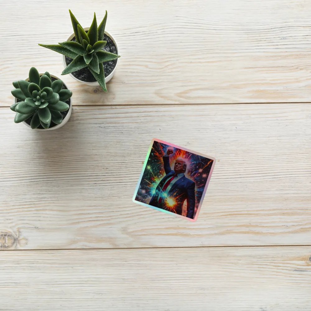 Trump Triumph! ~ HOLOGRAPHIC Sticker ~ product image (9)