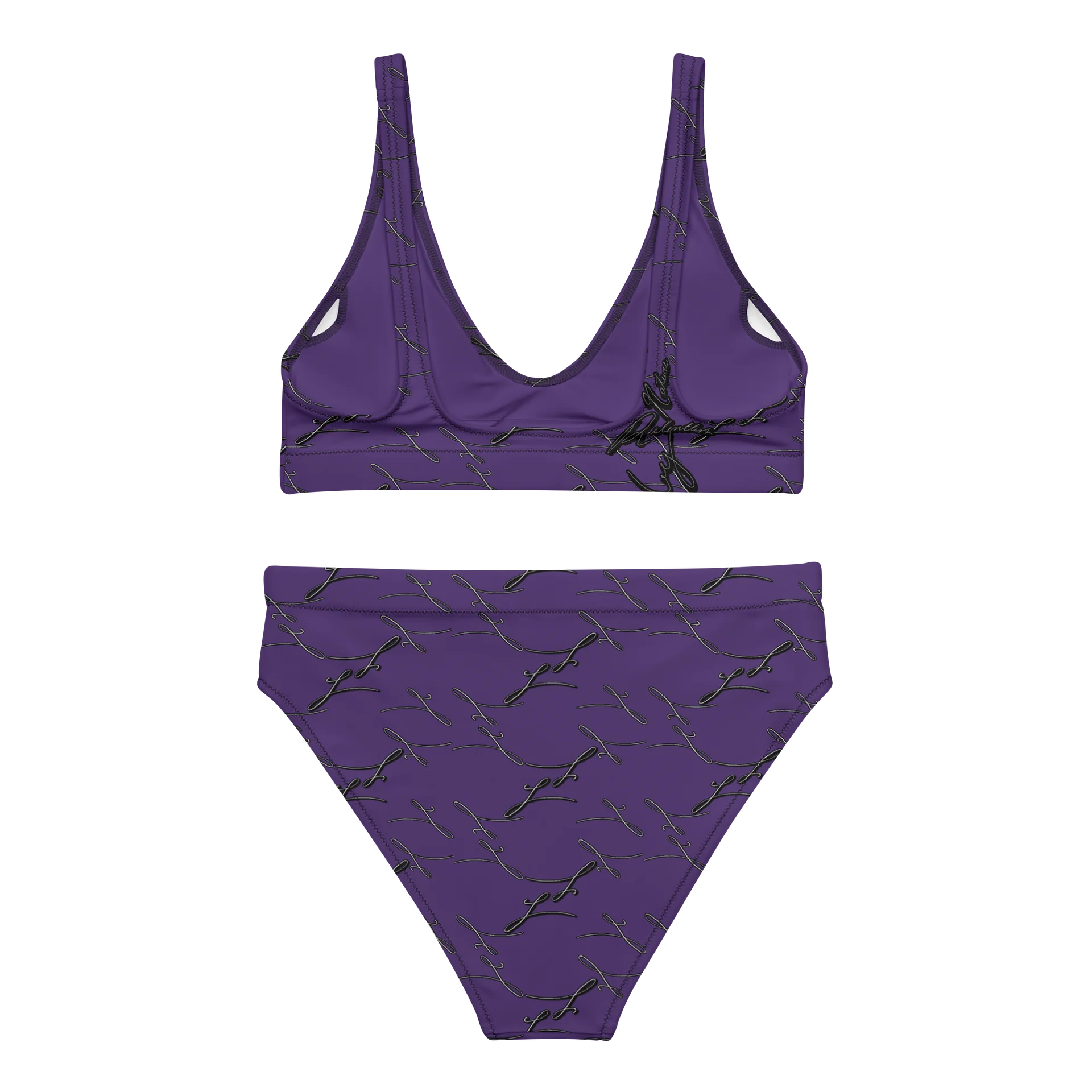 Purple Noir High-Waisted Bikini product image (3)