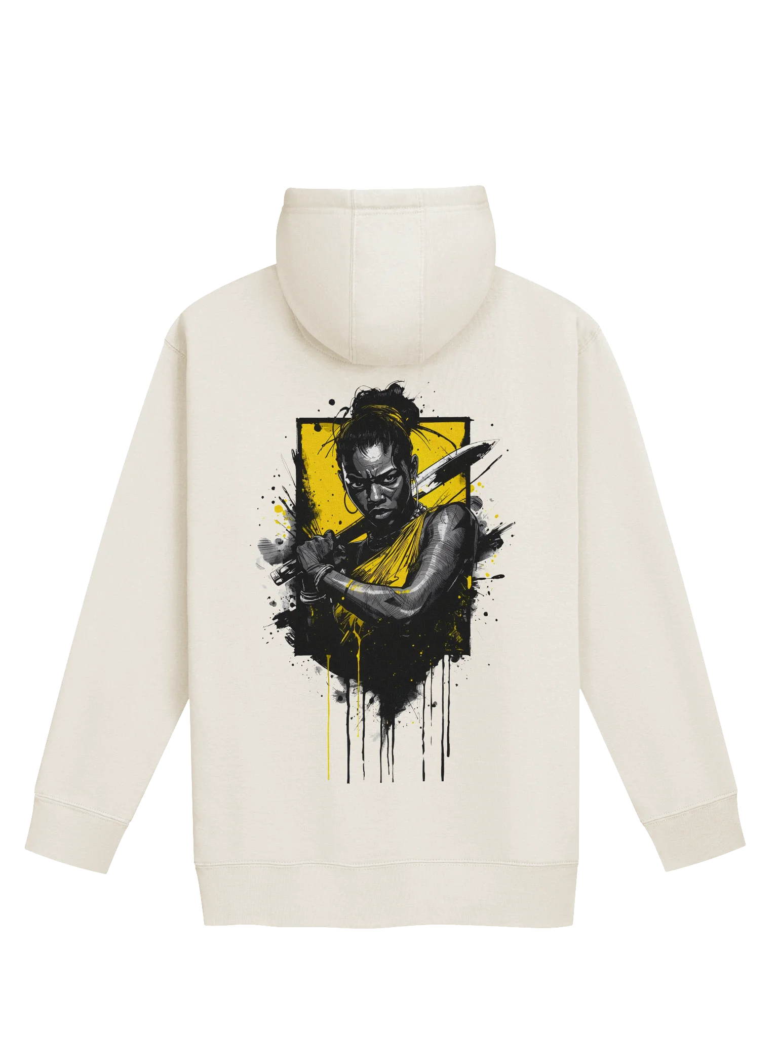 HAZARD EDITION: Electric Yellow & Black Ink Graphic Premium Hoodie & Sweatshirt Collection product image (1)