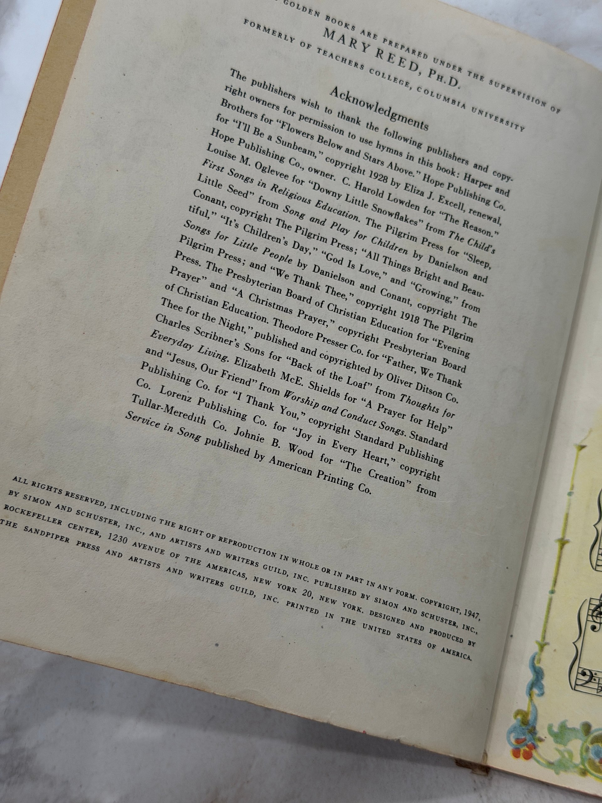 1947 | The Little Golden Book of Hymns | Elsa Jane Werner | Corinne Malvern product image (3)
