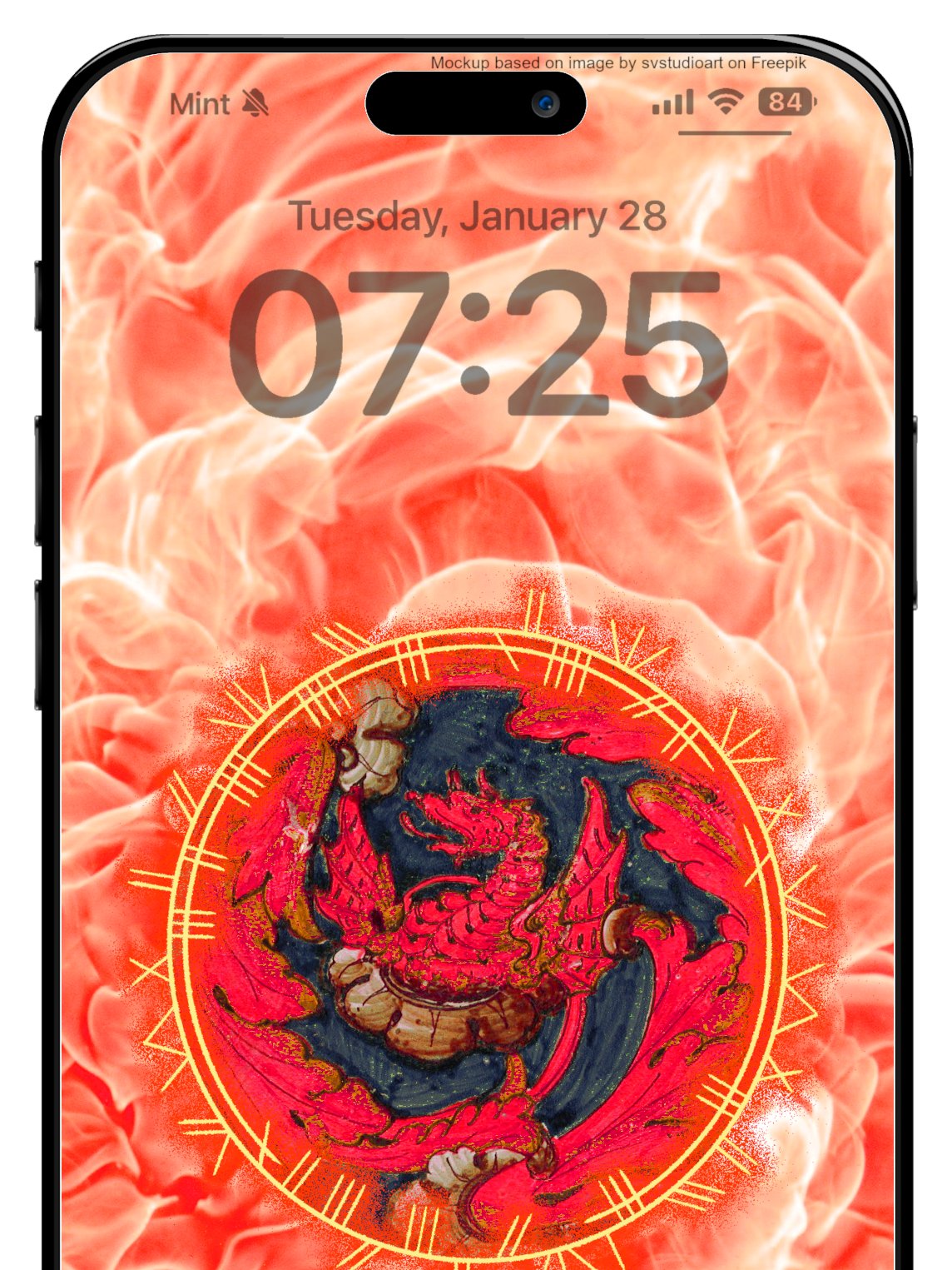 Red Dragon Phone Wallpaper product image (1)