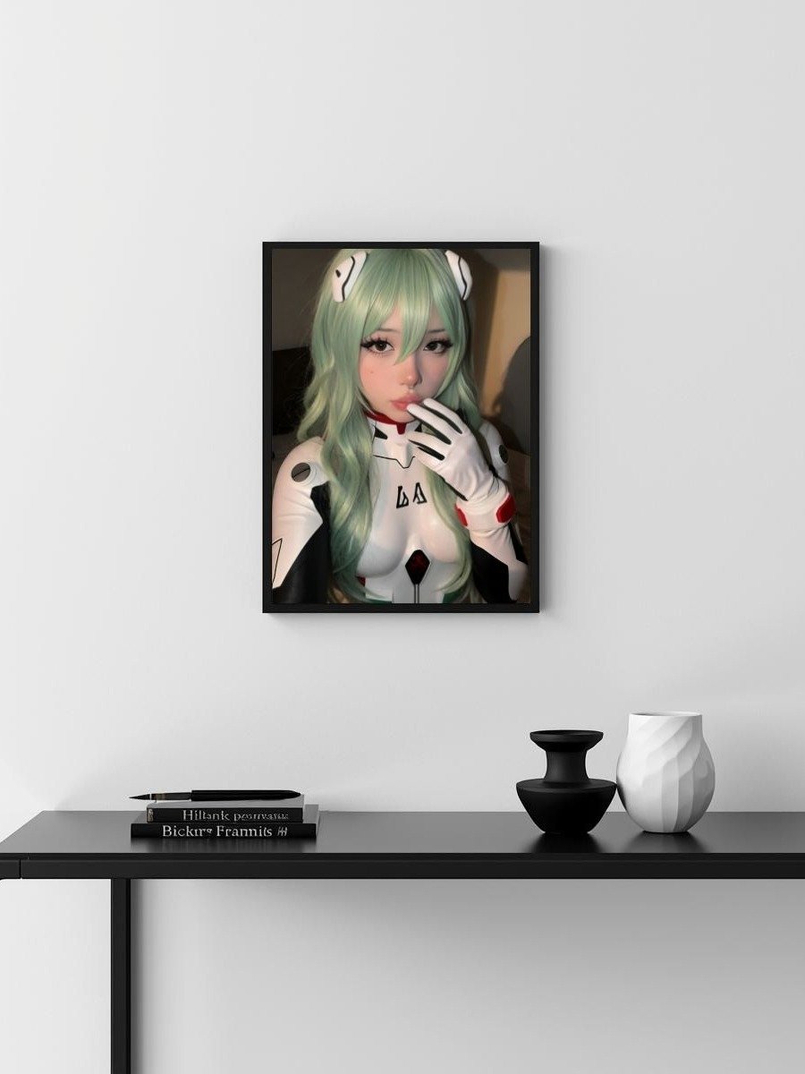 Cosplay Corner – Waifufaee as Rei Ayanami from Neon Genesis Evangelion Glossy 8x10 Metal Print product image (3)