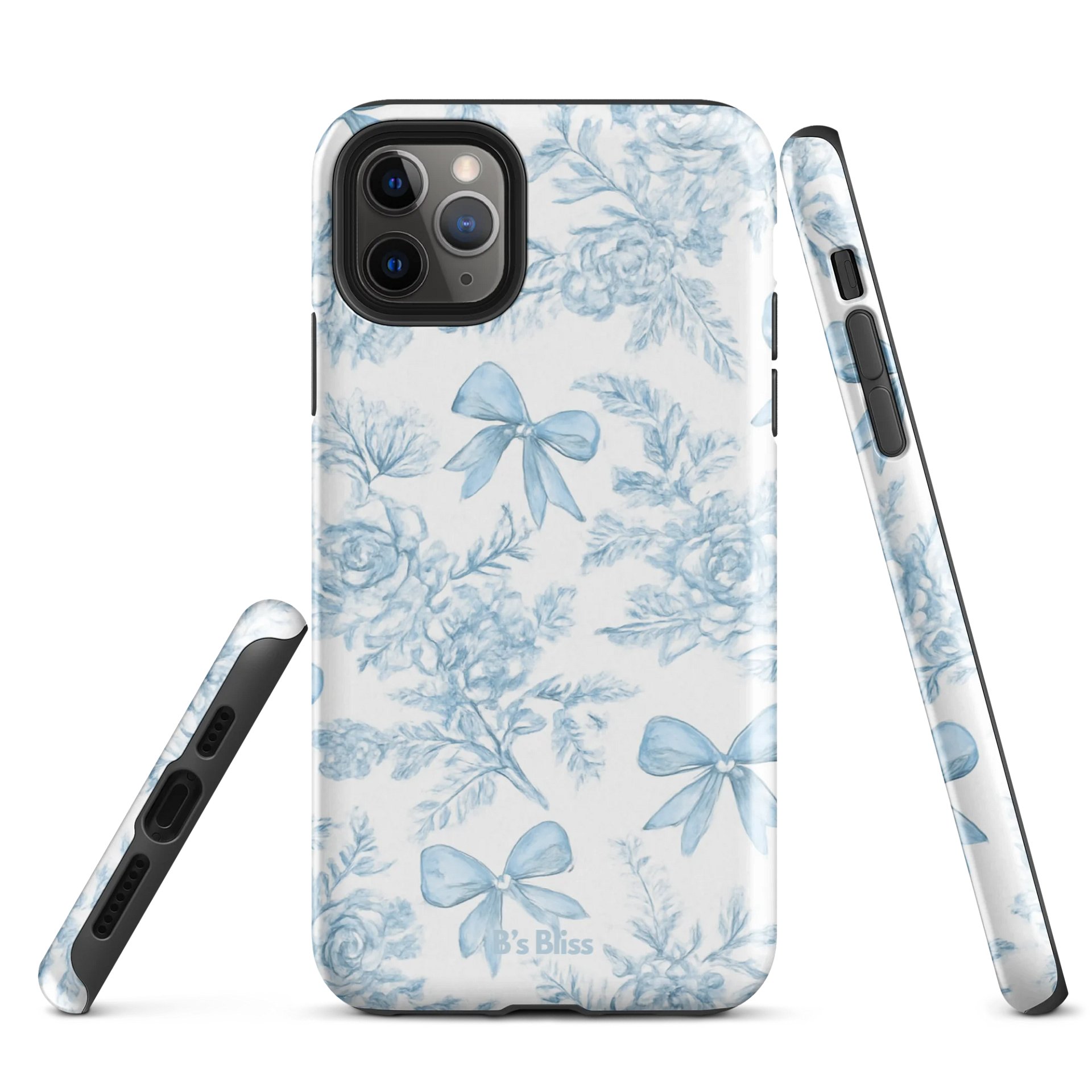 Blue Bow Toile De Jouy | Phone Case product image (1)