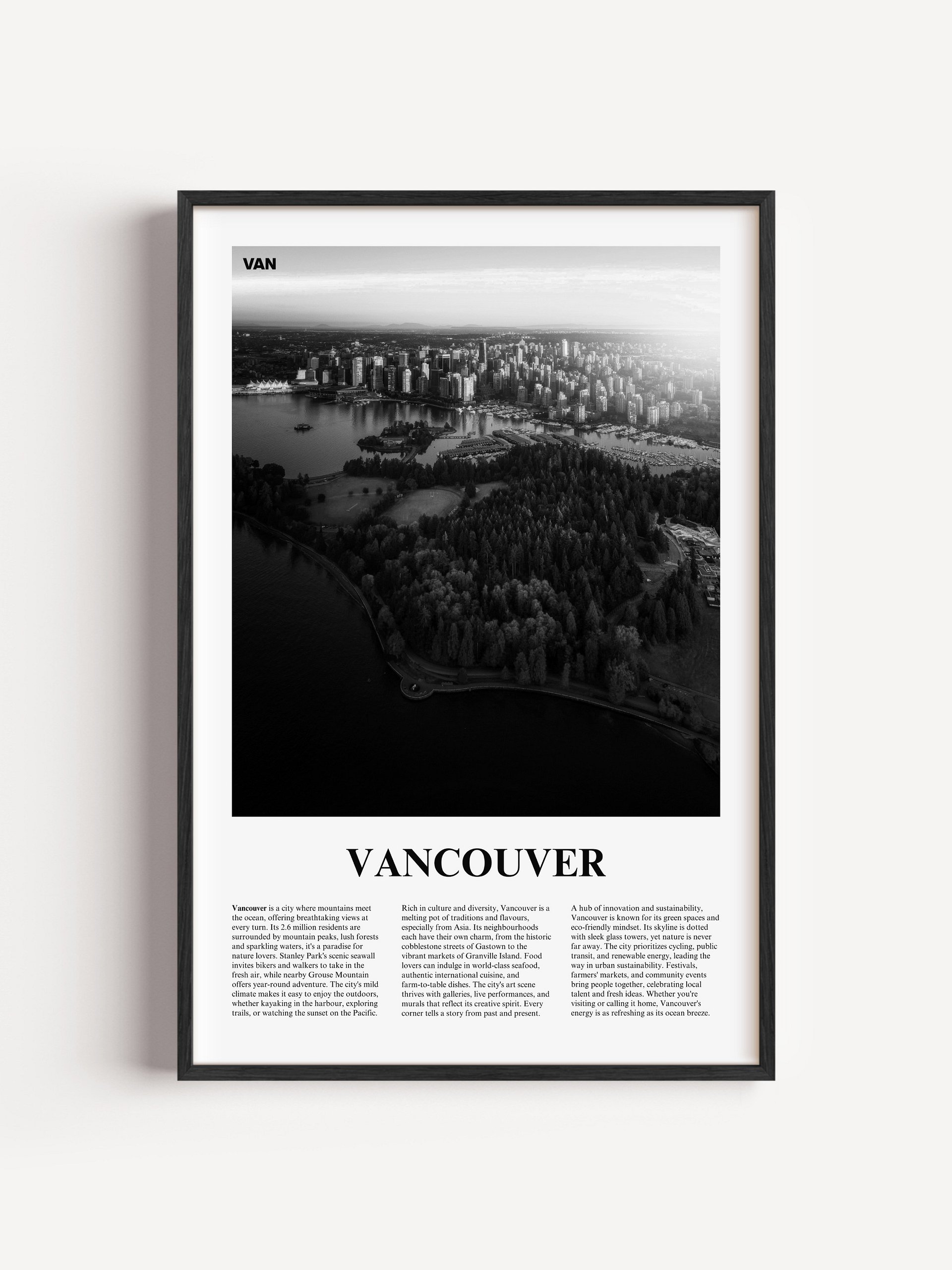 Vancouver 01 Newspaper Poster product image (1)