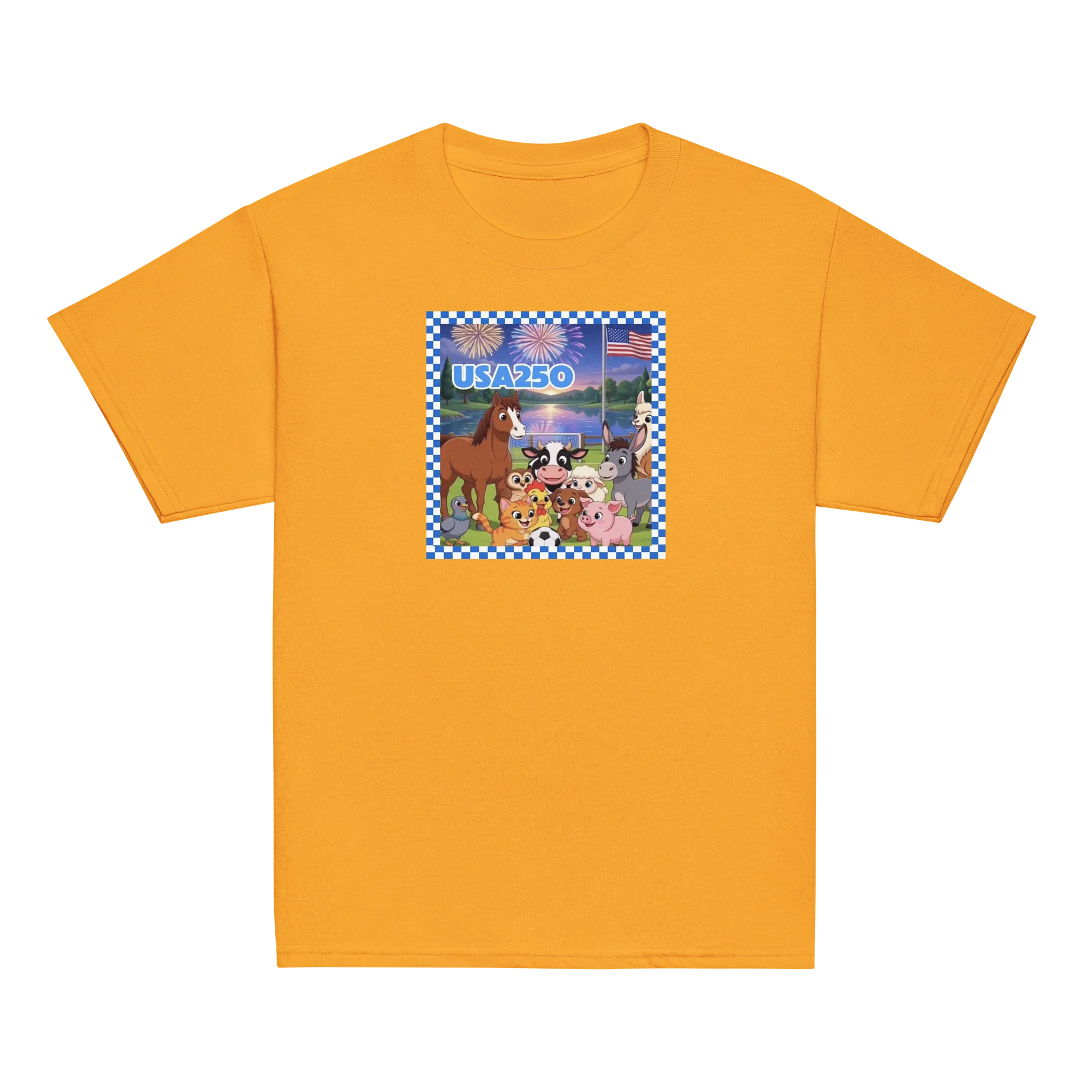 Cute Farm Animal USA250 Youth Tee product image (2)
