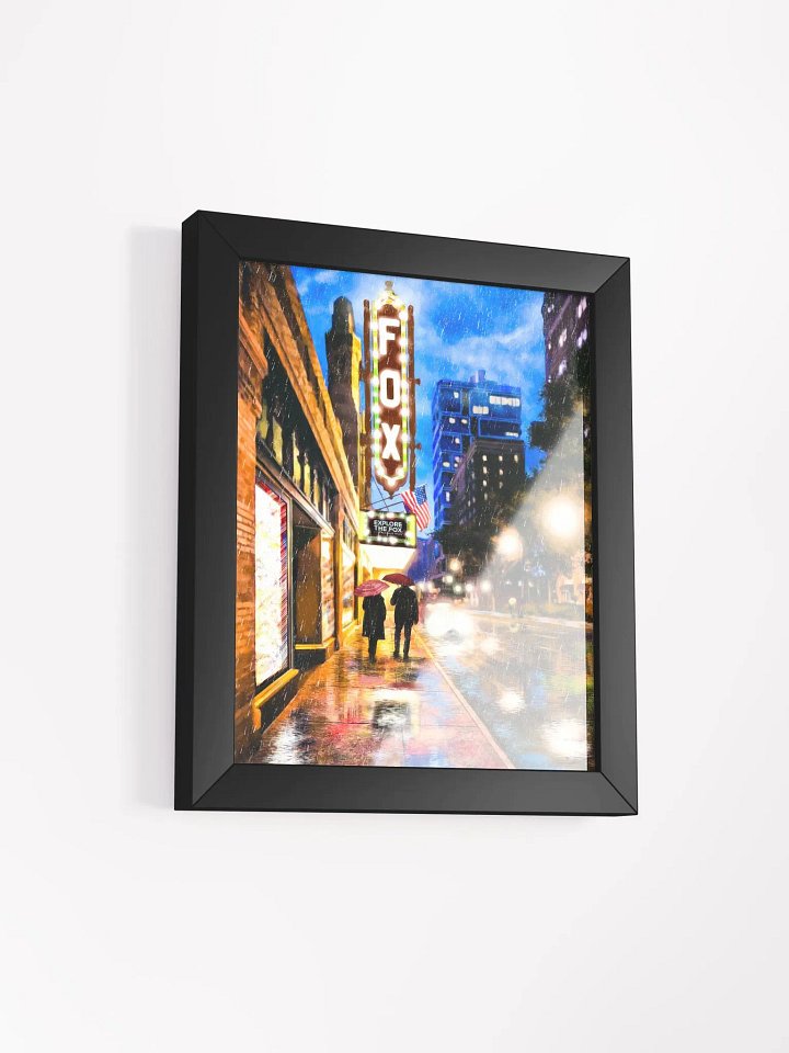 Fox Theatre At Night – Rainy Atlanta Studio Framed Print product image (2)