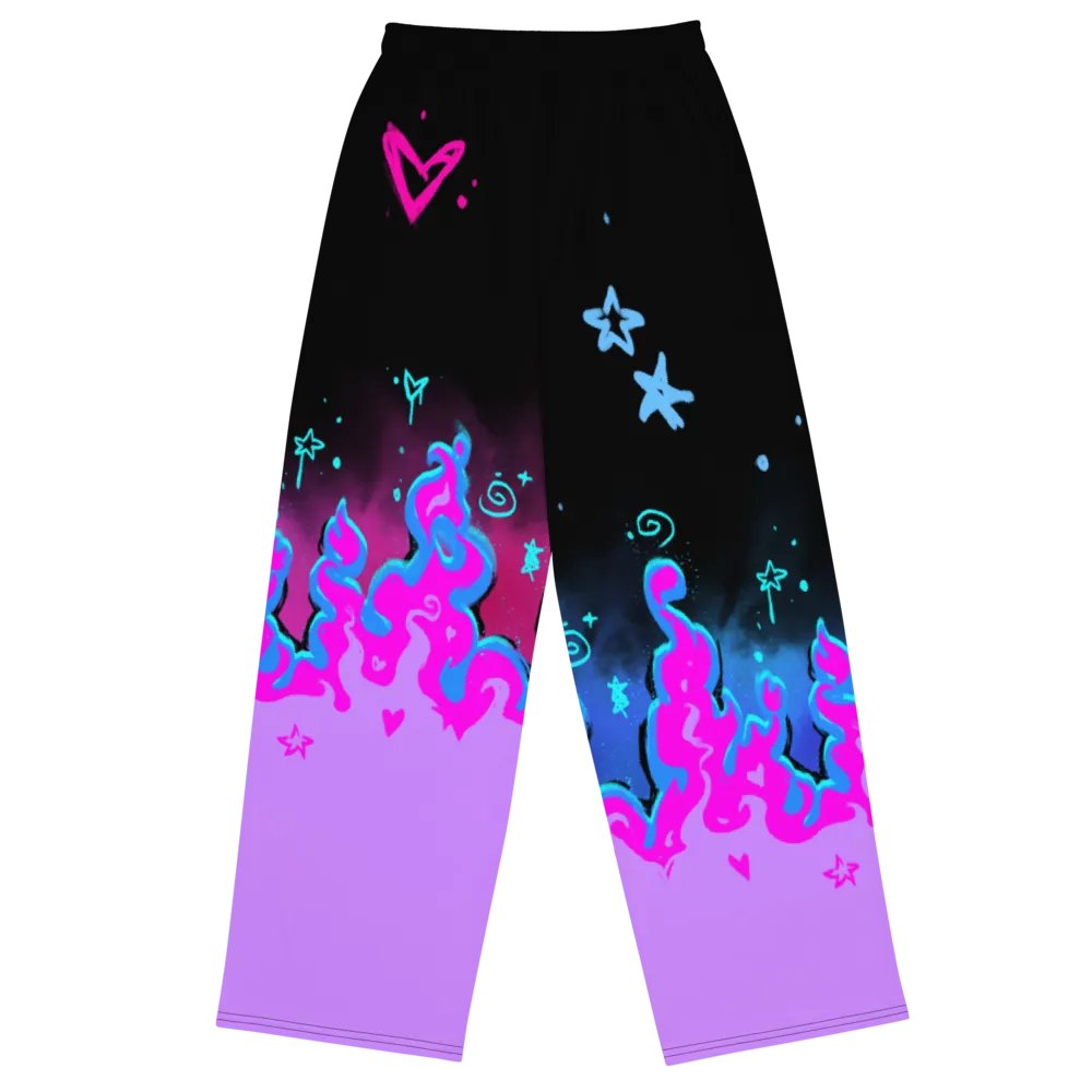 RISE Collection: Subtle Bisexual Pride Phoenix Wide Leg Pants product image (4)