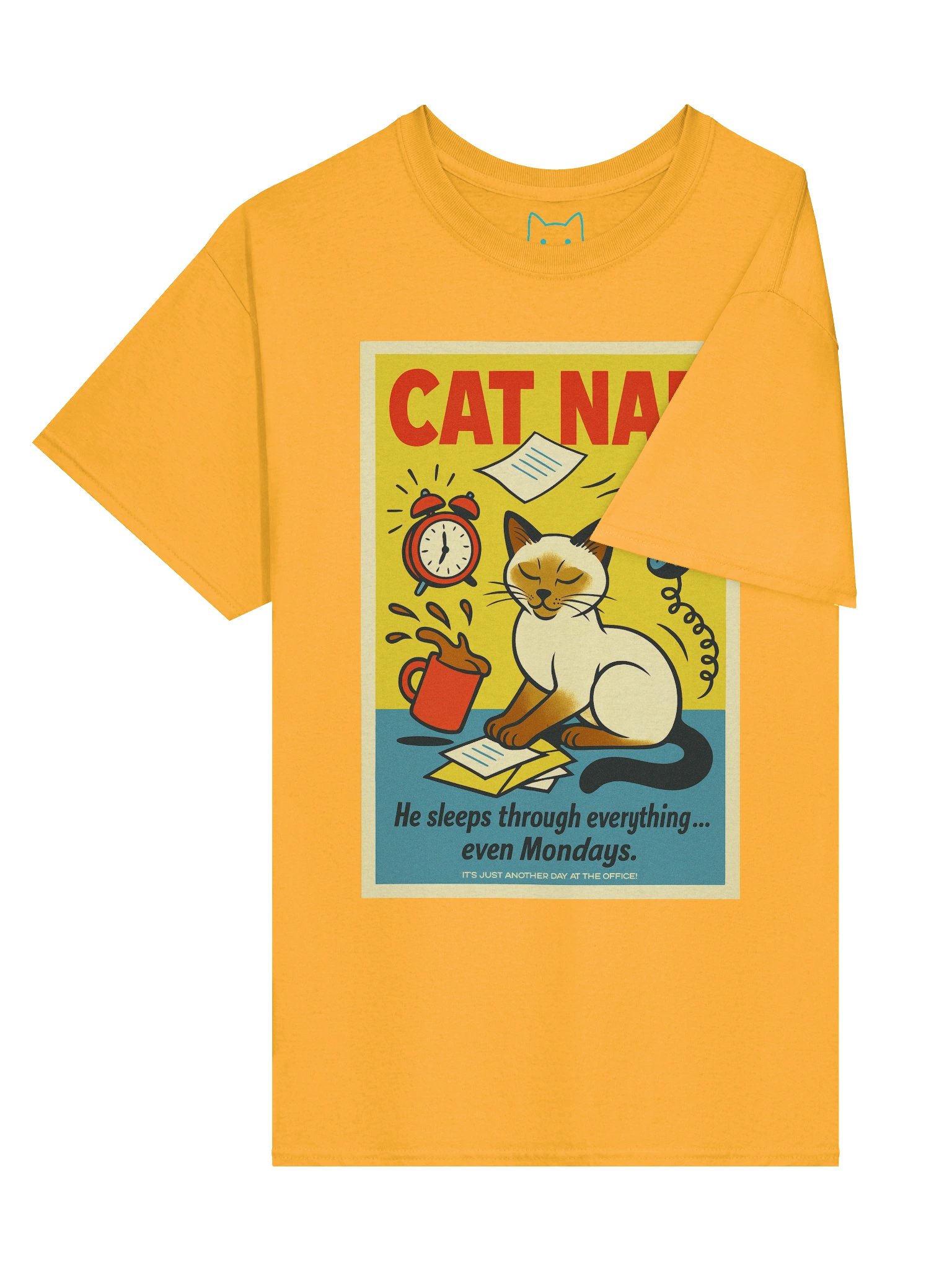 Office Cat Nap Boxy Fit Unisex T-Shirt product image (51)