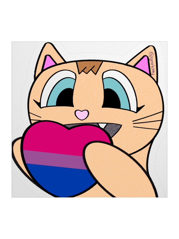 Bi Pride Kitty Sticker product image (1)
