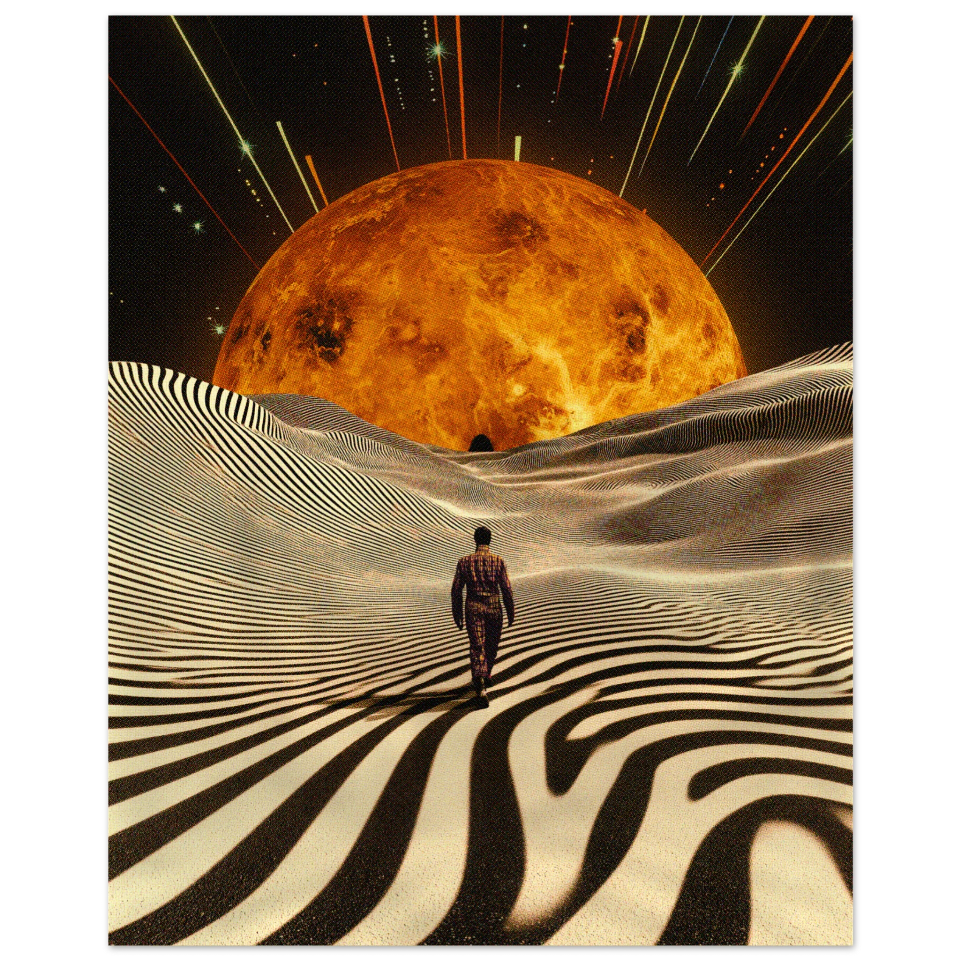 Trippy Moon Wall Art