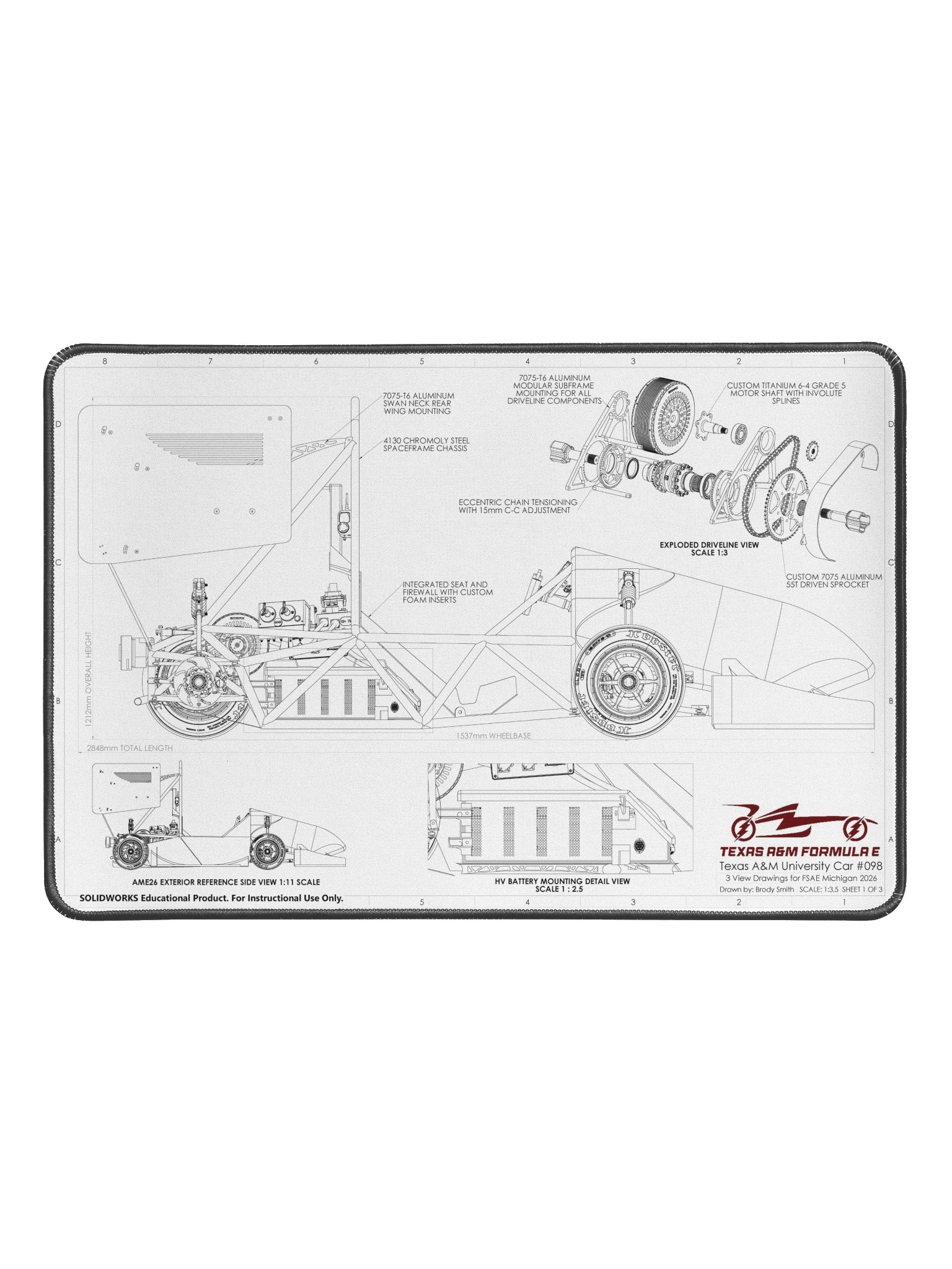 AME26 3View Side View Deskmat product image (1)