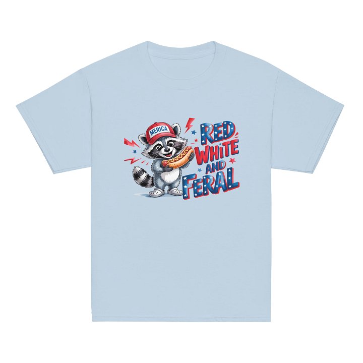 Red, White & Feral Youth Tee product image (17)