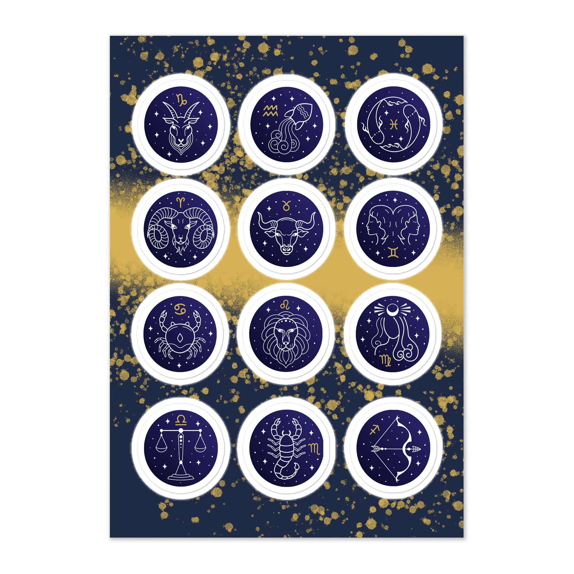 Zodiac Sticker Sheet (#2) product image (1)