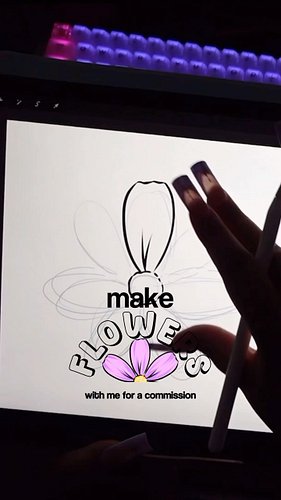 Draw some flowers with me 🌸. These flowers were for an offline screen commission! They also went on some panels as well. 
#ar...