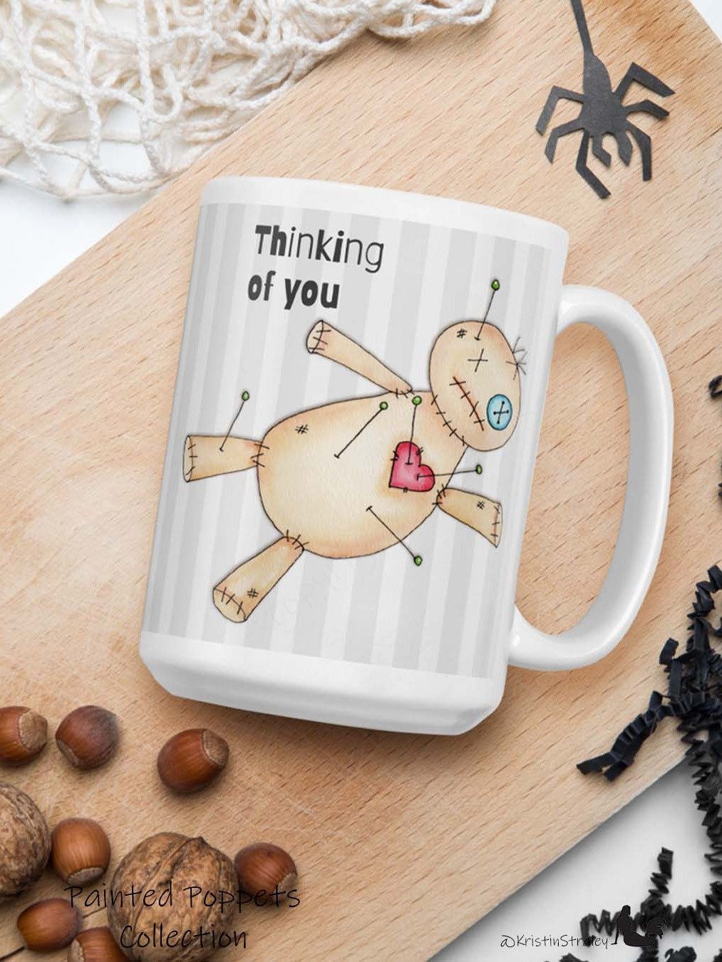 Painted Poppet Voodoo Doll "Thinking of You" Mug product image (2)