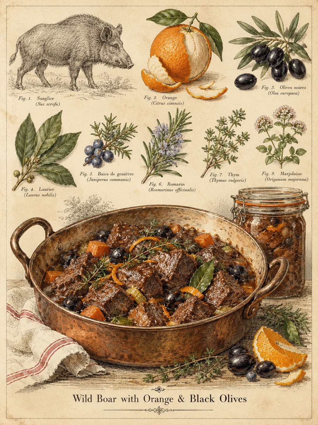 Wild Boar with Orange & Black Olives - 00001 product image (1)