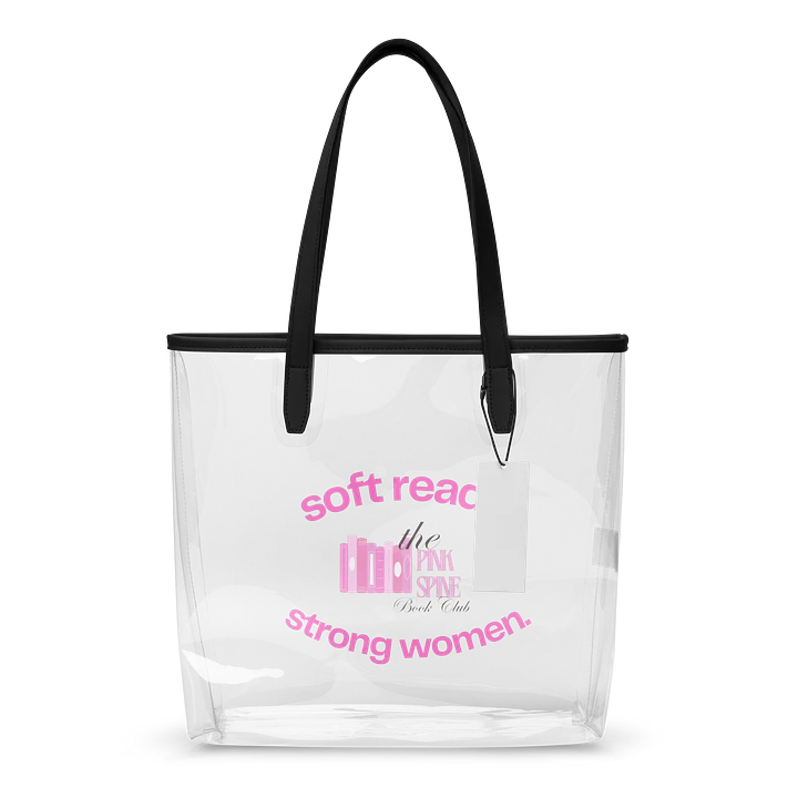 SRSW Clear Tote (pink design) product image (1)