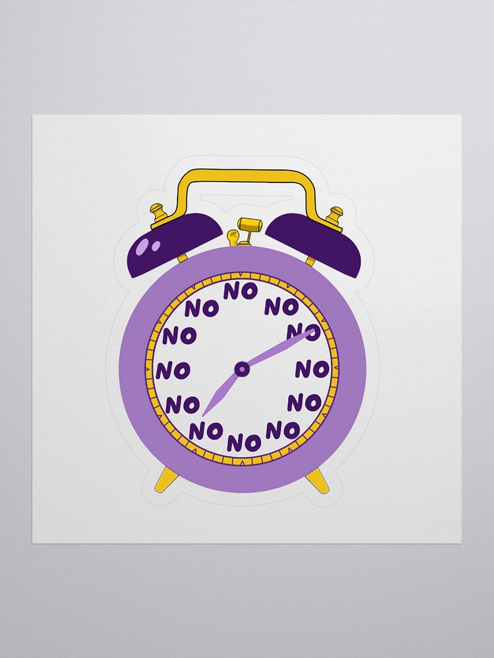 Nope-o-clock Sticker product image (1)