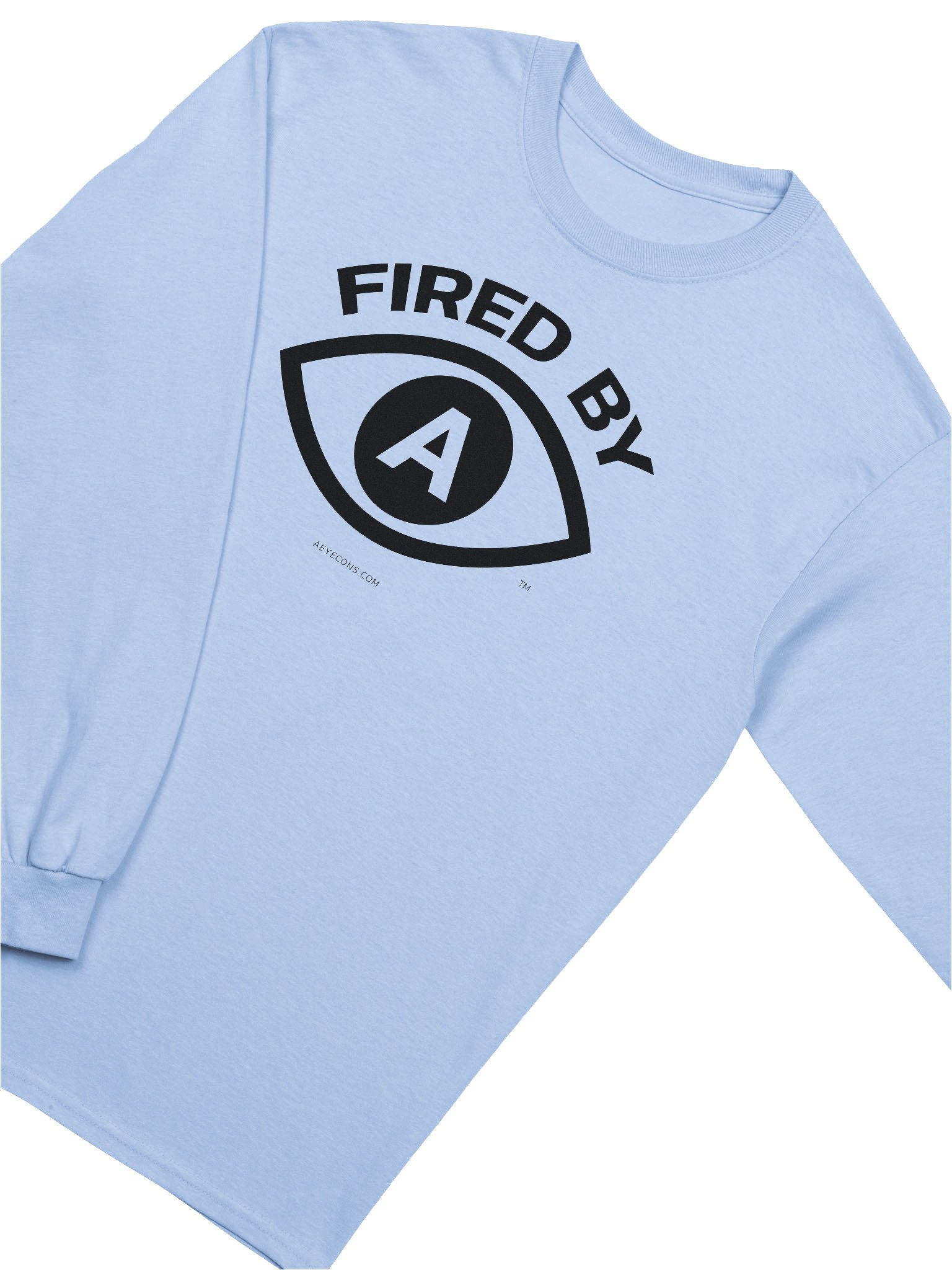 Fired by AI™ Long Sleeve T-Shirt | Light Colors | AEYECONS™ product image (2)