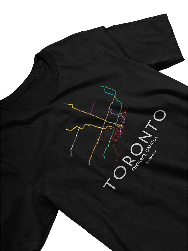 The Rail Fans Canada Map T-Shirt - Toronto product image (2)