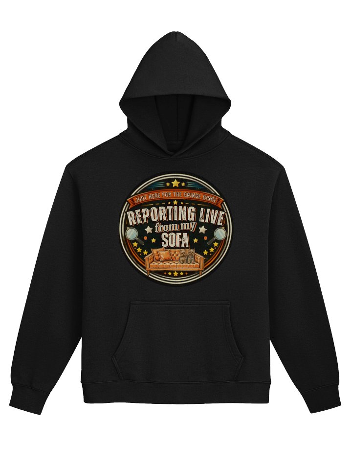 Premium Oversized Hoodie Just Here for the Cringe Binge product image (1)