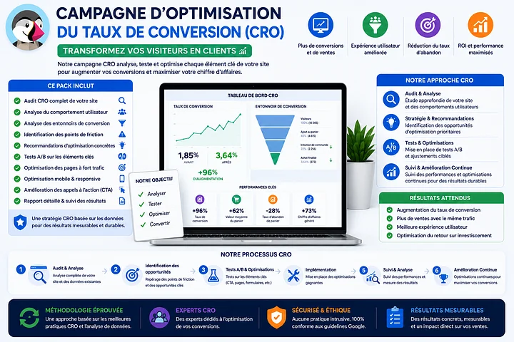 Campagne d'Optimisation du Taux de Conversion (CRO) product image (1)