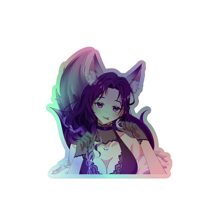 Alpha_Wolf_Luna Holographic Sticker product image (2)