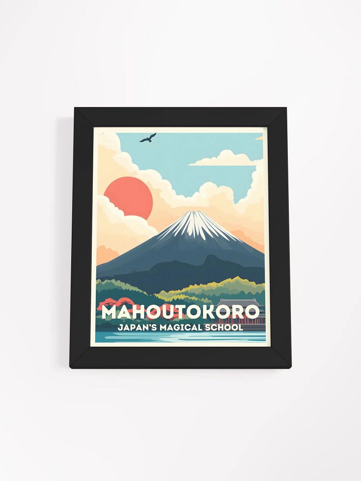 Mahoutokoro Magical School Vintage Travel Poster product image (1)