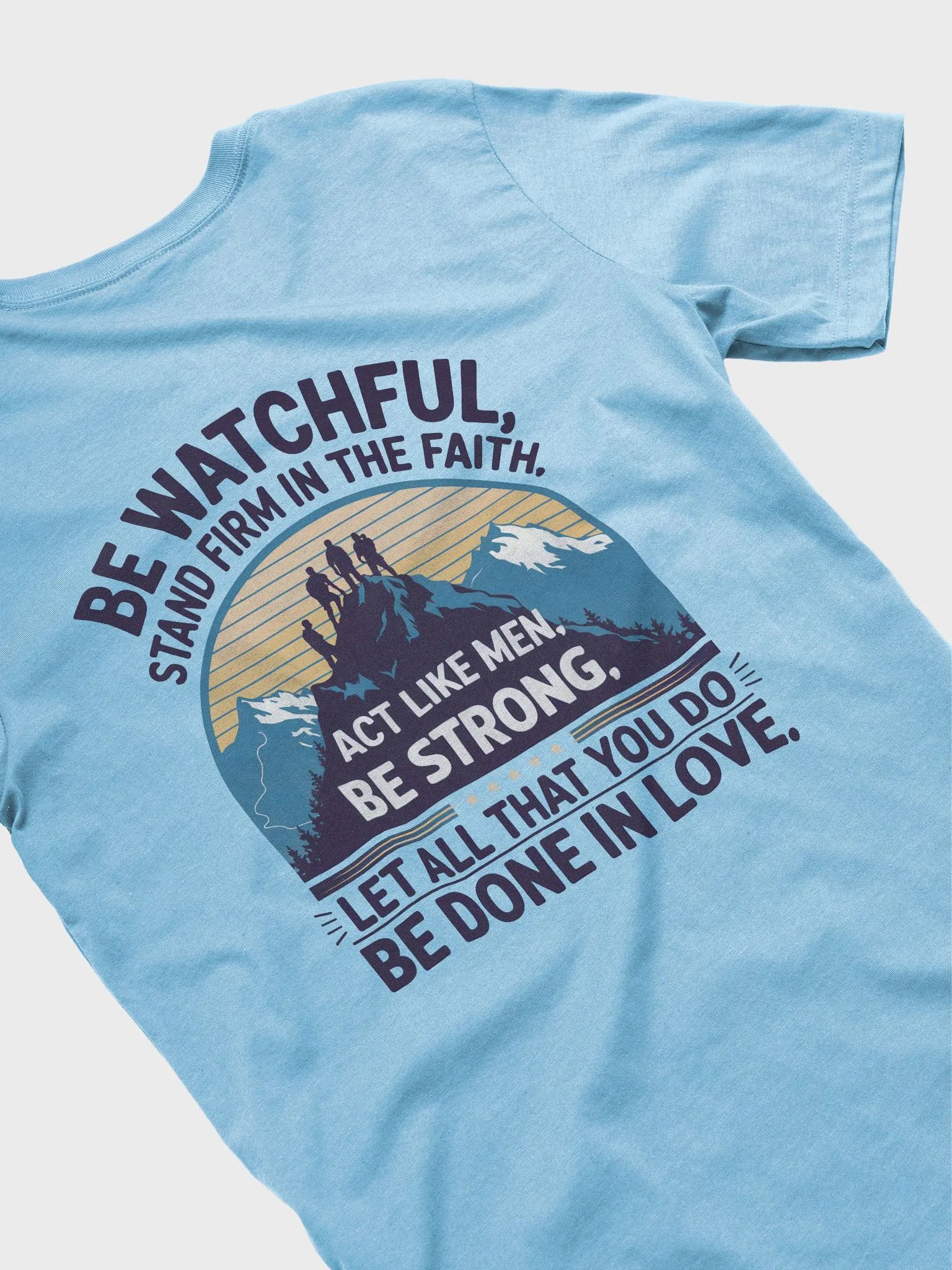 1 Corinthians 16:13-14 Tee product image (4)