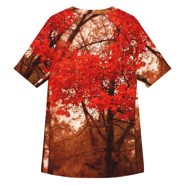 Crimson Leaves Men's Short Sleeve Rash Guard product image (2)