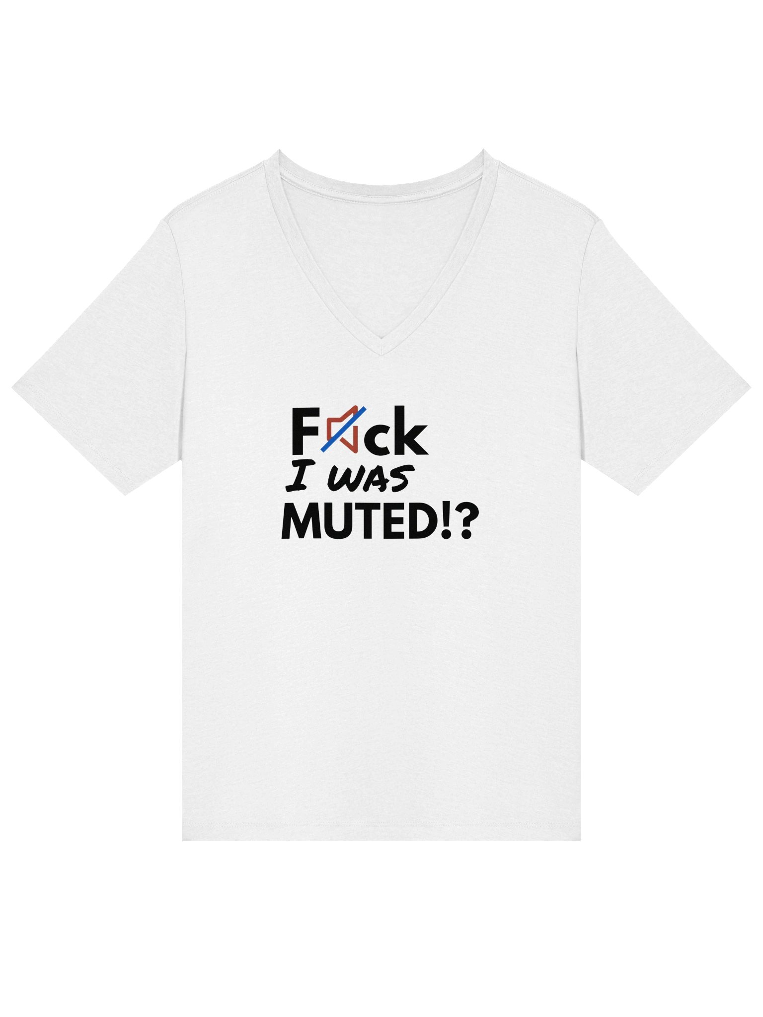 F*ck, I was muted | Bella+Canvas Women's Relaxed V-Neck T-Shirt product image (1)