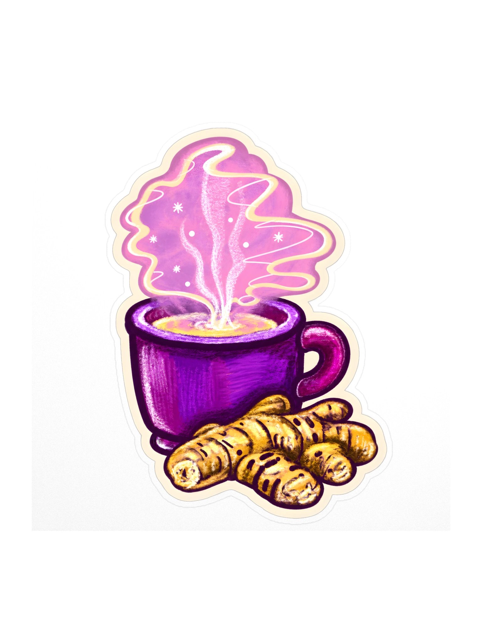 The Ginger Tea, Cosy Tea Mug Sticker (3 inch vinyl) product image (1)