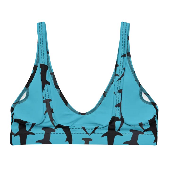 Hammerhead Sharks - Clear Ocean - Recycled Polyester - Padded Bikini Top product image (2)