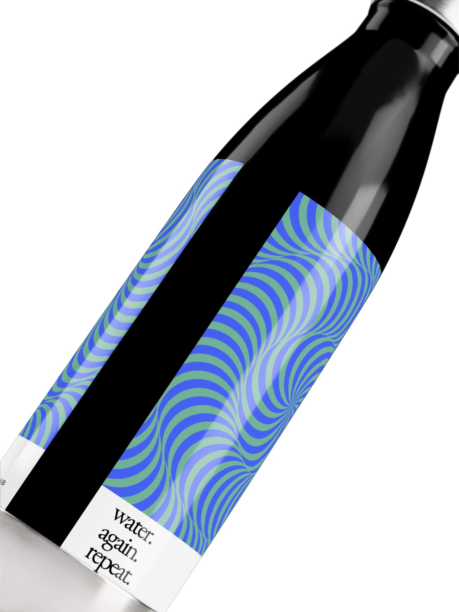 Water. Again. Repeat. - Minimal Water Bottle product image (5)