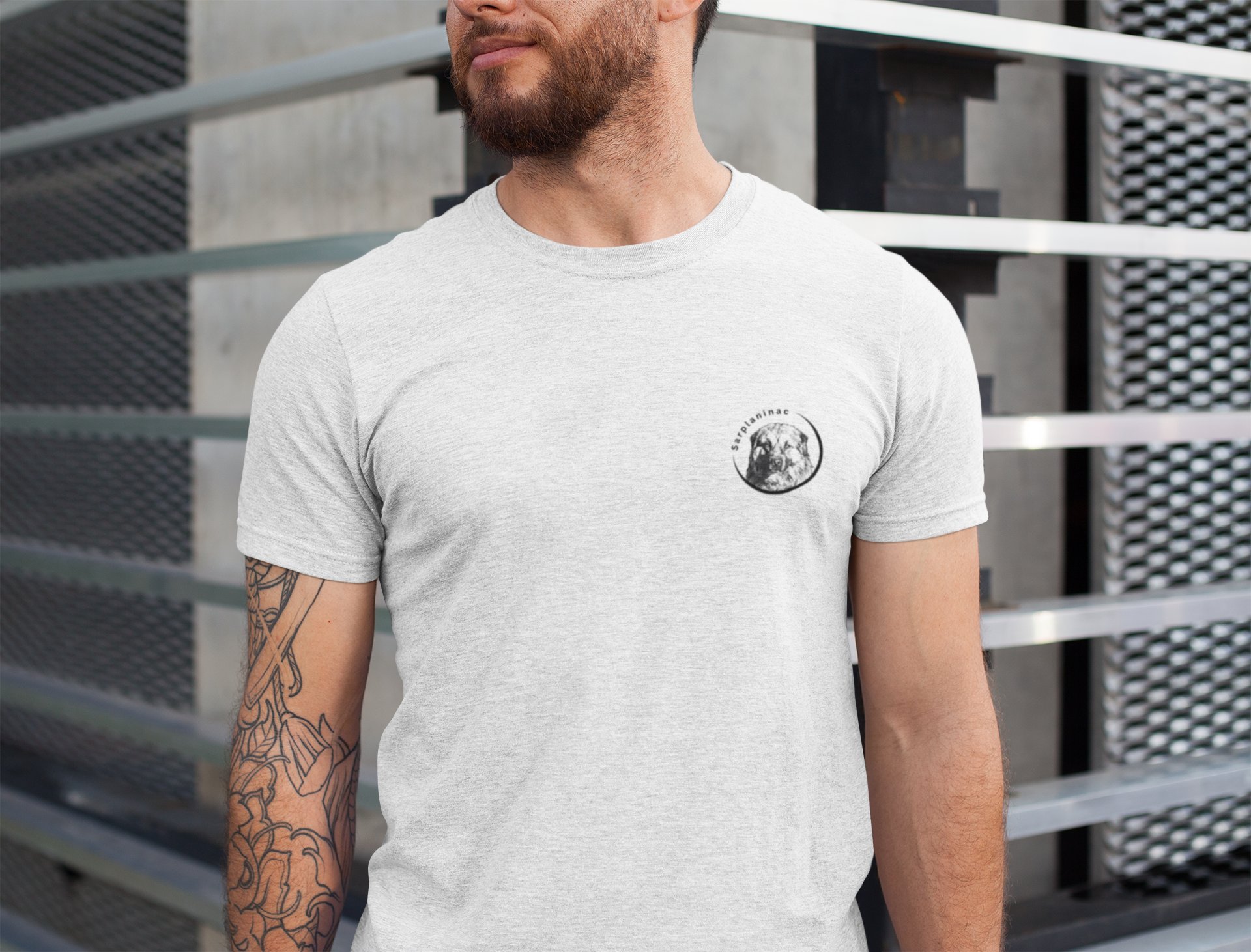 Sarplaninac Dog Portrait Tee | Monochromatic Breed Art product image (7)