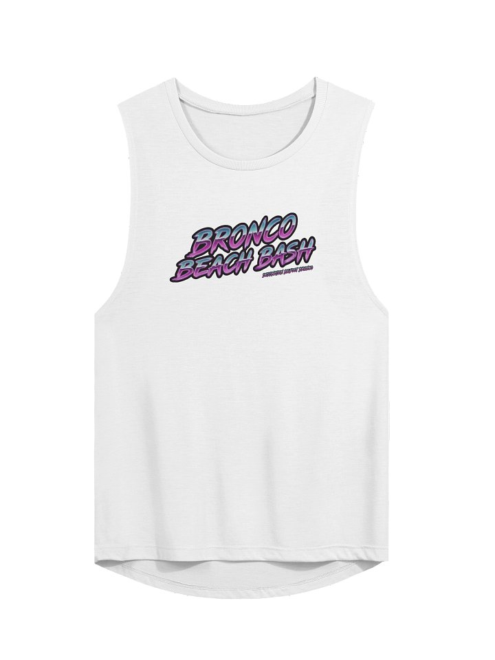2026 Bronco Beach Bash OBX / Destination Bigfoot Bronco Collab | Bella + Canvas Flowy Muscle Tank Top (Multi Color Options) product image (2)